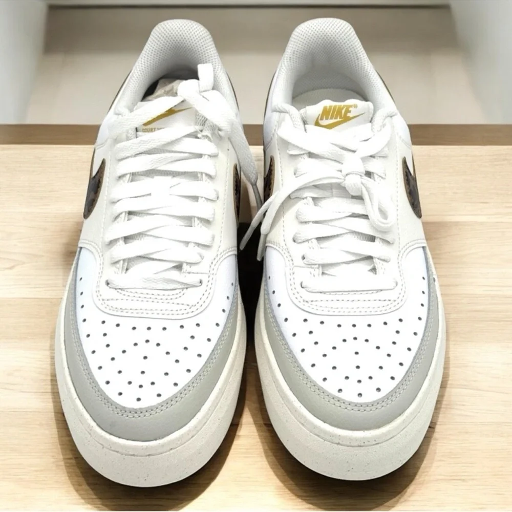 Women's Nike Court Vision Alta - White/Brown - Size 9.5 - Picture 5 of 8